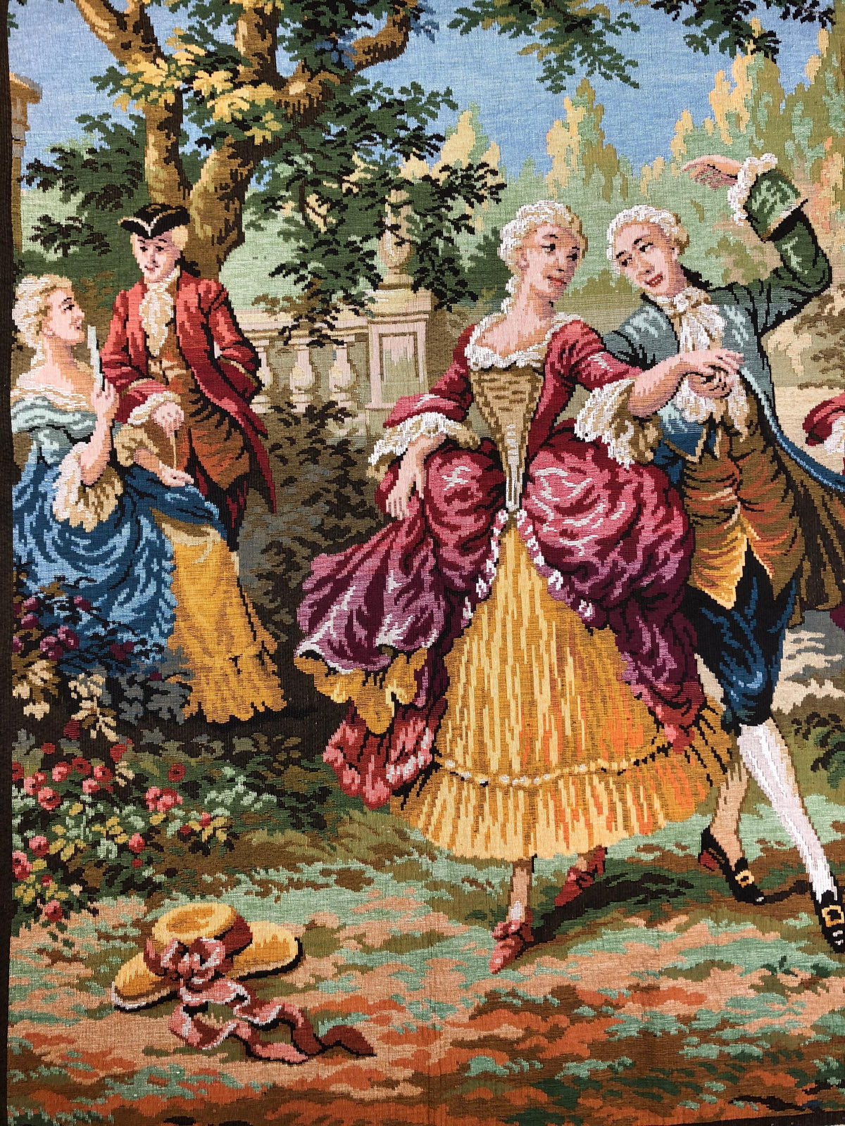 Aubusson Style Jacquard Tapestry "Dance and Celebration" — detail 6