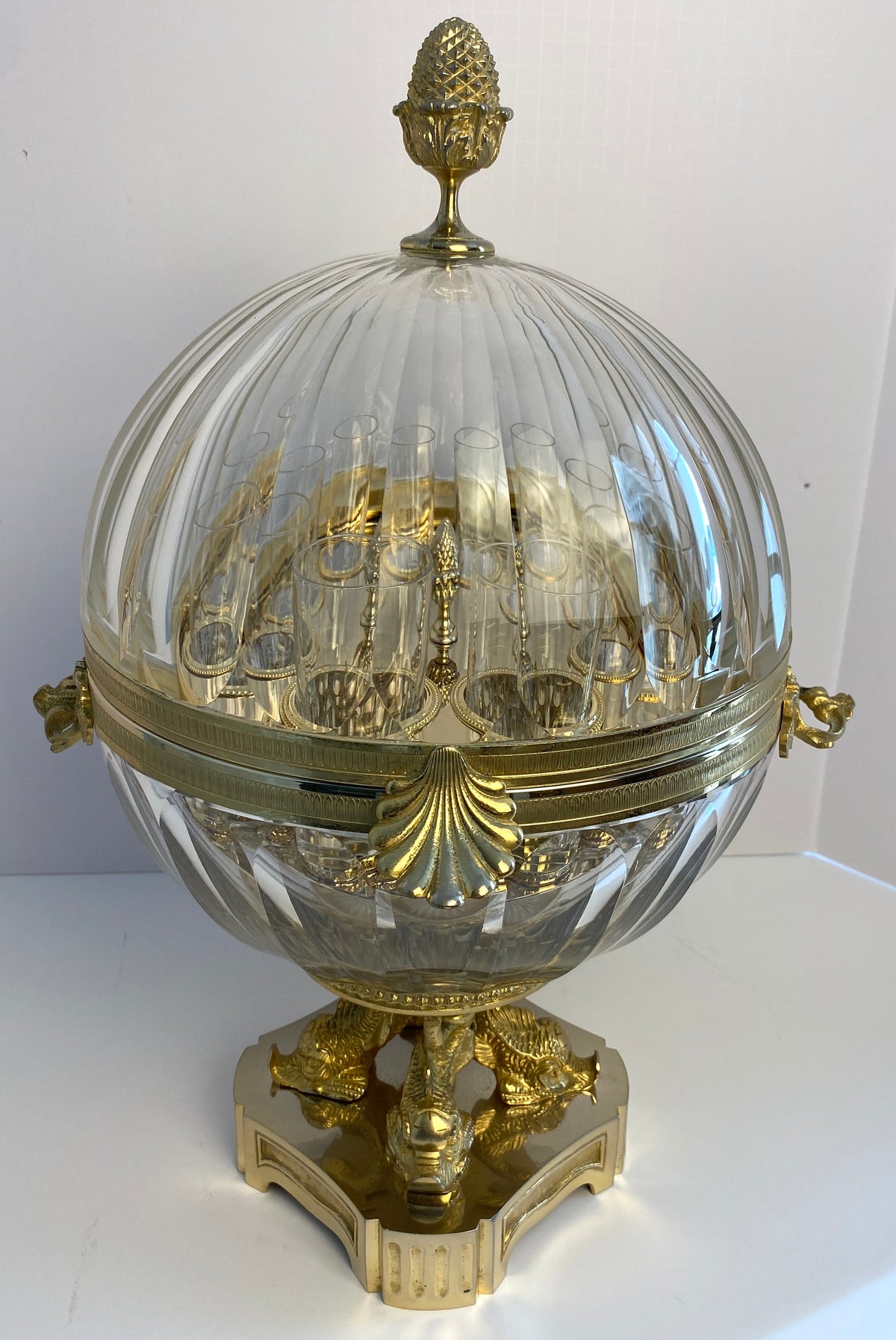 Martin Benito Crystal Vodka Server, Benito Crystal & Ormolu Liquor Server