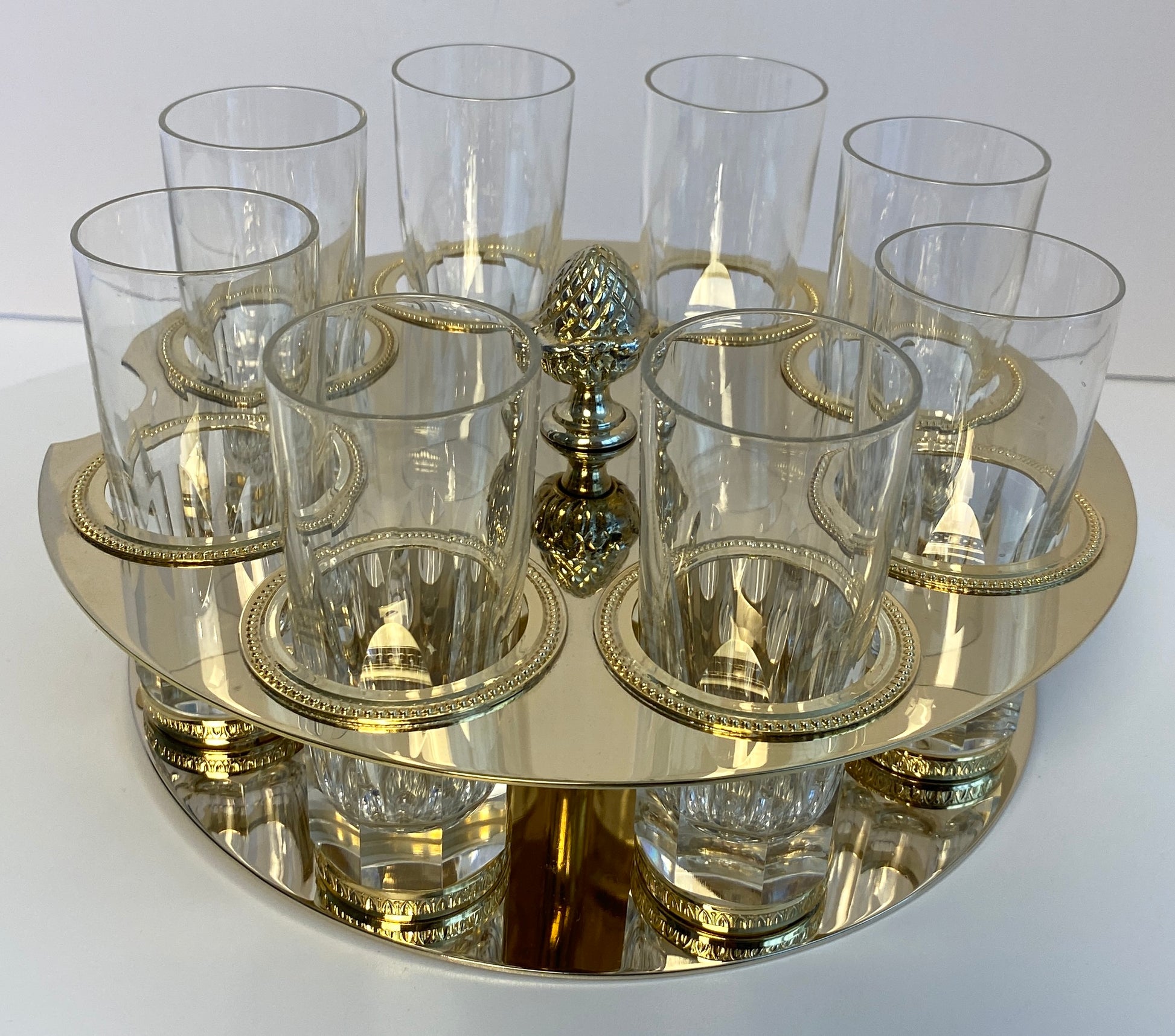 Martin Benito Crystal Vodka Server, Benito Crystal & Ormolu Liquor Server — detail 2