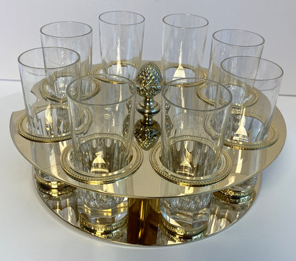 Martin Benito Crystal Vodka Server, Benito Crystal & Ormolu Liquor Server — detail 2