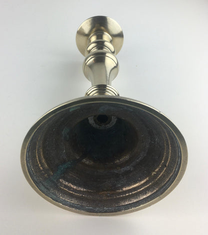 Pair of French Solid Brass Candlesticks — detail 6