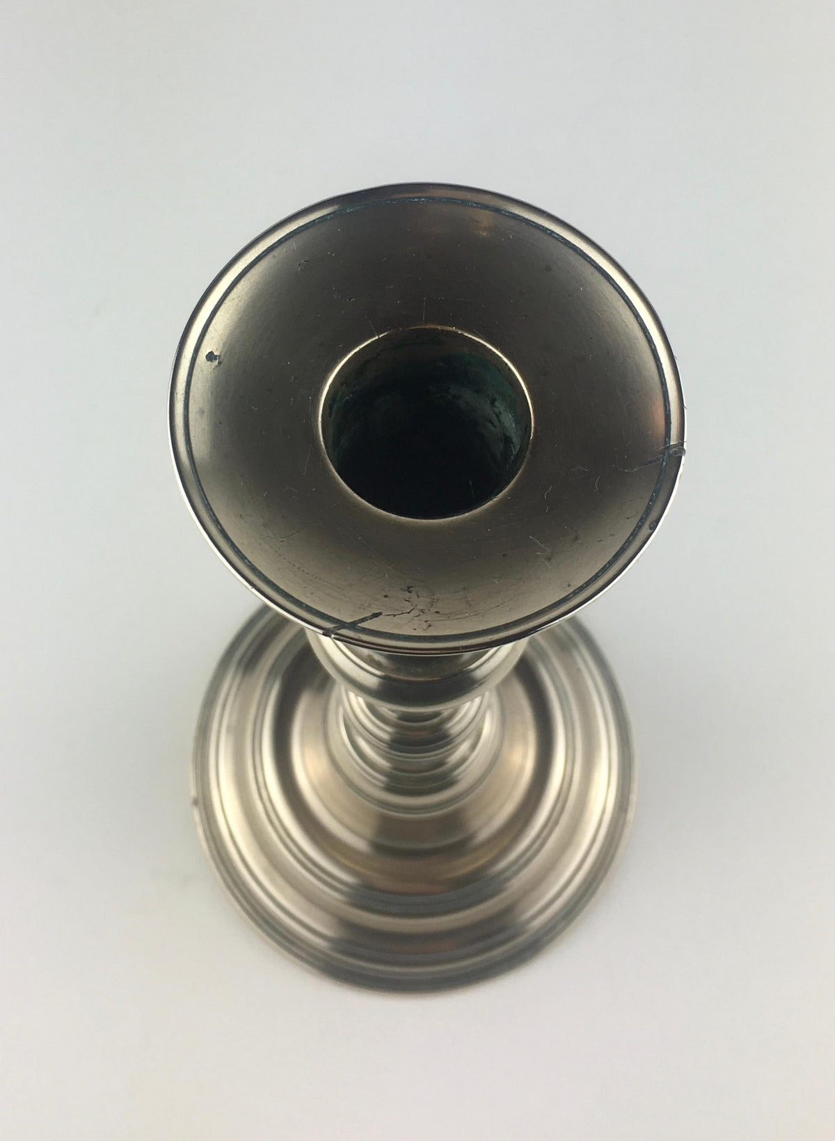 Pair of French Solid Brass Candlesticks — detail 9