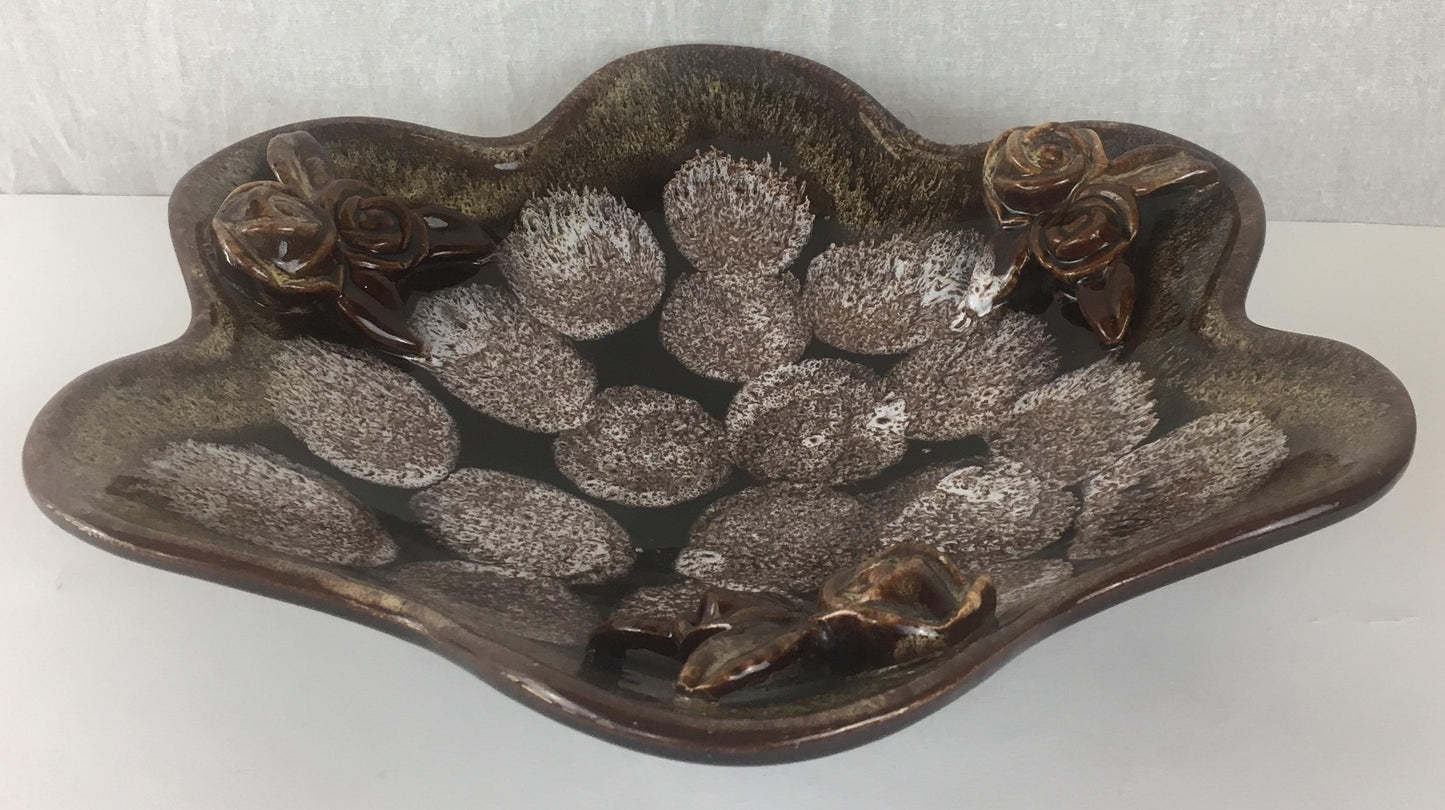French Midcentury Ceramic Bowl, Earth Tones — detail 7