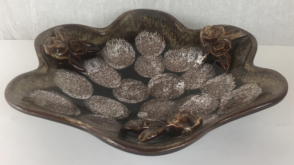 French Midcentury Ceramic Bowl, Earth Tones — detail 7