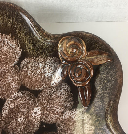 French Midcentury Ceramic Bowl, Earth Tones — detail 10