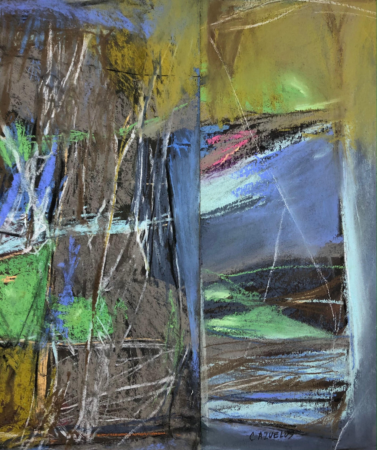 Original Abstract Composition by C. Azuelos — detail 4
