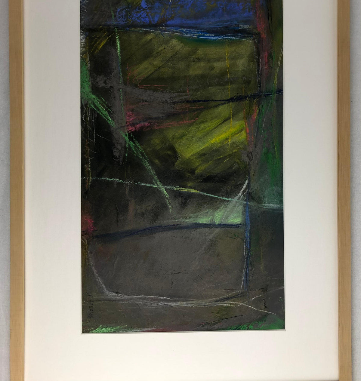Original Abstract Painting Signed C. Azuelos in the Manner of Frank Avray Wilson — detail 6