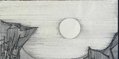 Original Black and White Drawing signed Callet — detail 7