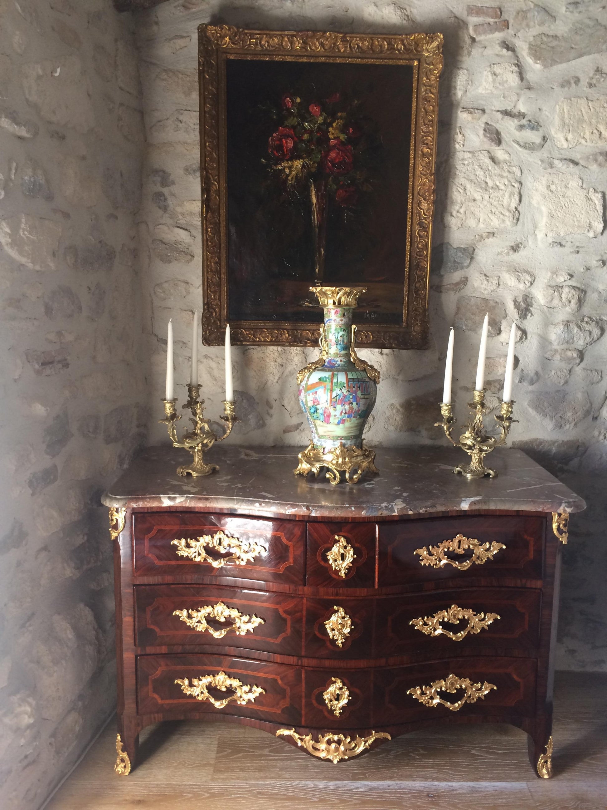 Pair of 19th Century French Gilt Bronze Candelabras, Louis XVI Style — detail 14