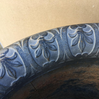 19th Century French Cast Iron Garden Planter or Urn from Beverly Hills Estate — detail 4