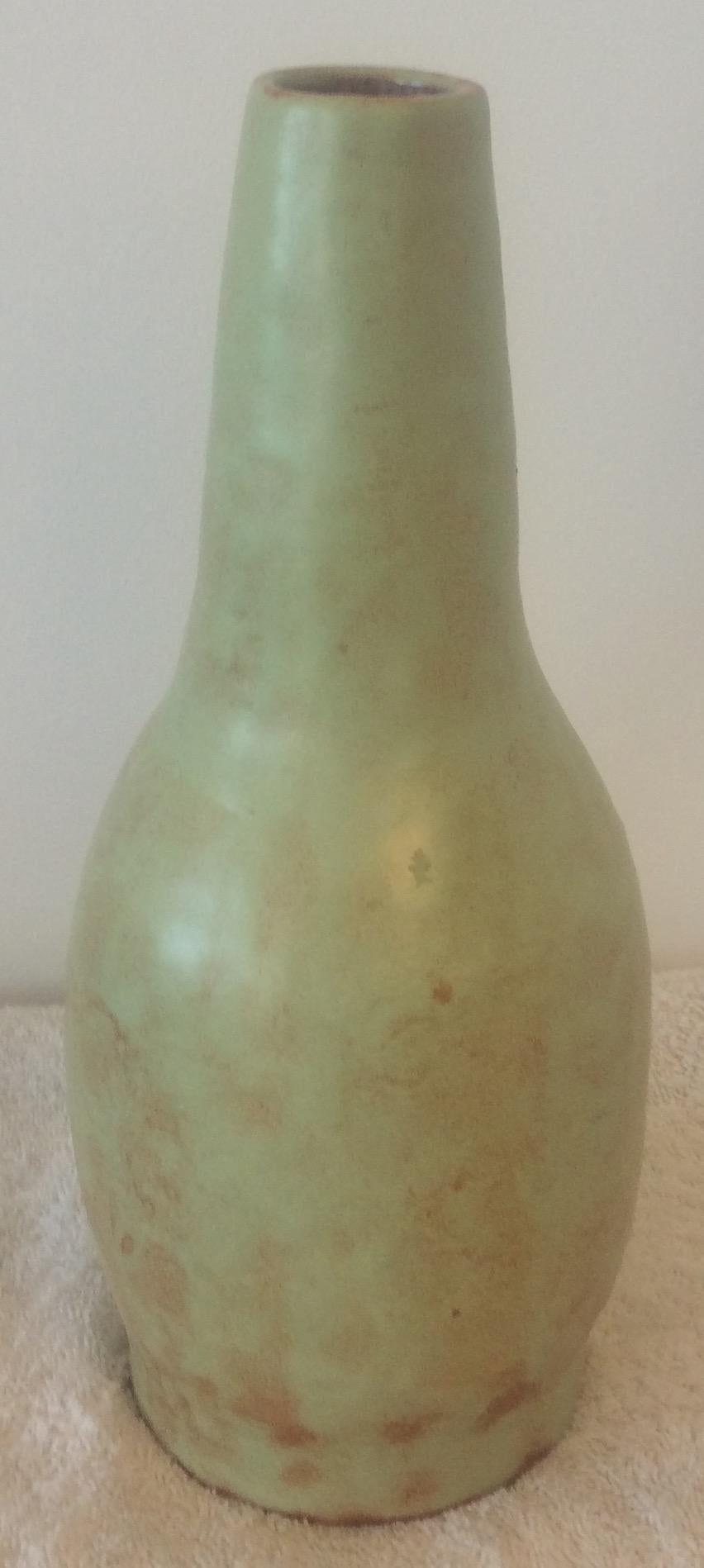 French Ceramic Vase from Vallauris Signed Chabrol — detail 2