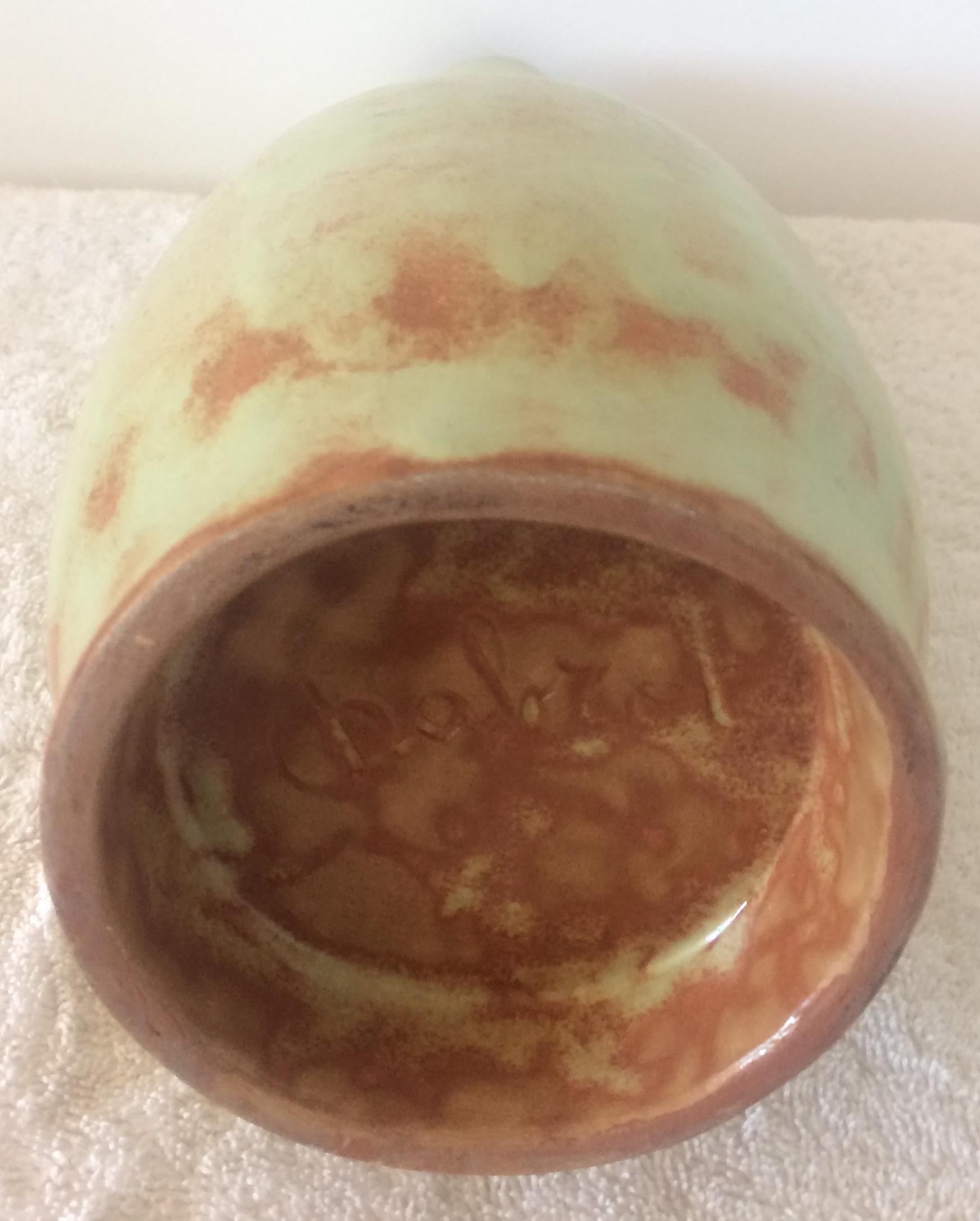 French Ceramic Vase from Vallauris Signed Chabrol — detail 6