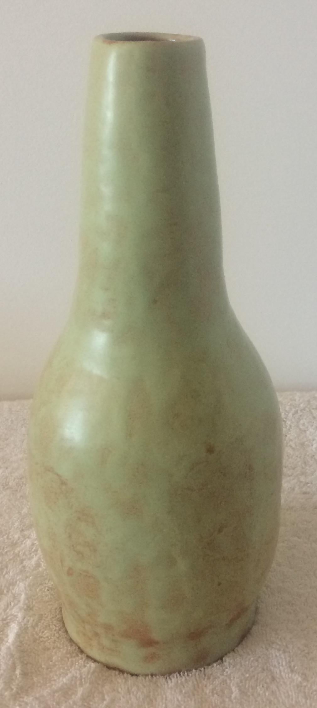 French Ceramic Vase from Vallauris Signed Chabrol — detail 8