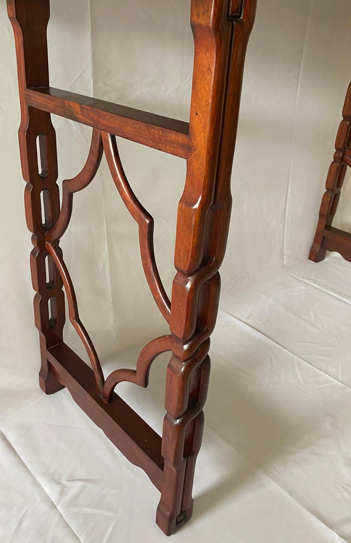 Large Chinese Hand Carved Dragon Altar Table or Rosewood Entry Table — detail 8