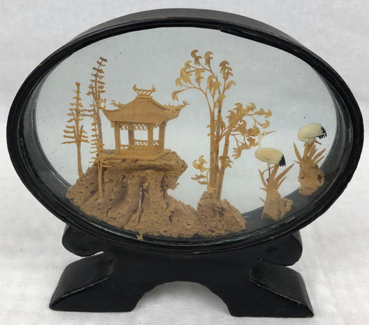 20th Century Chinese Cork Diorama, circa 1950s — detail 2