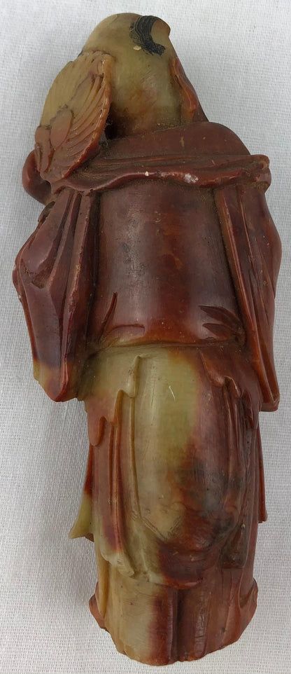 Hand Carved Chinese Figurative Statue or Sculpture, Marble — detail 2
