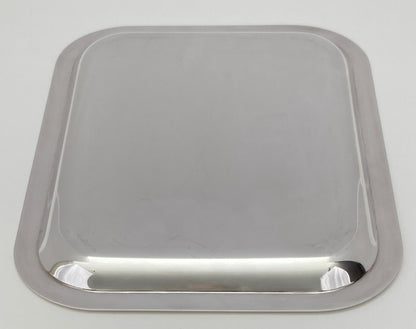 Small Cocktail Tray by Christofle, French Art Deco Silver Plated Serving Tray — detail 3