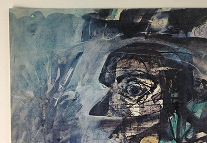 Original Surrealist Art Exhibition Poster, Antoni Clave in Ginza Japan — detail 8