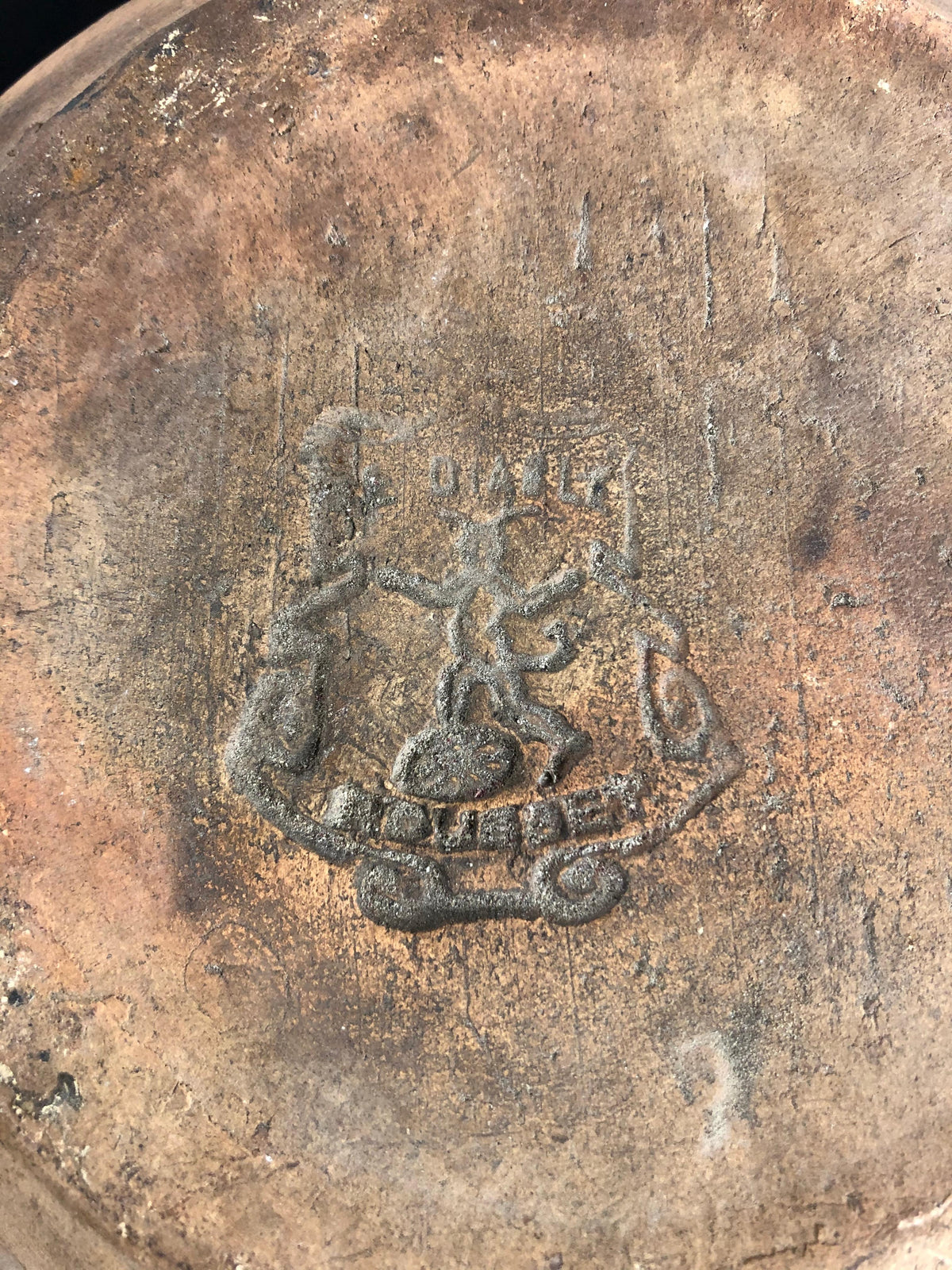 19th Century French Clay Oven for Roasting Chestnuts — detail 2