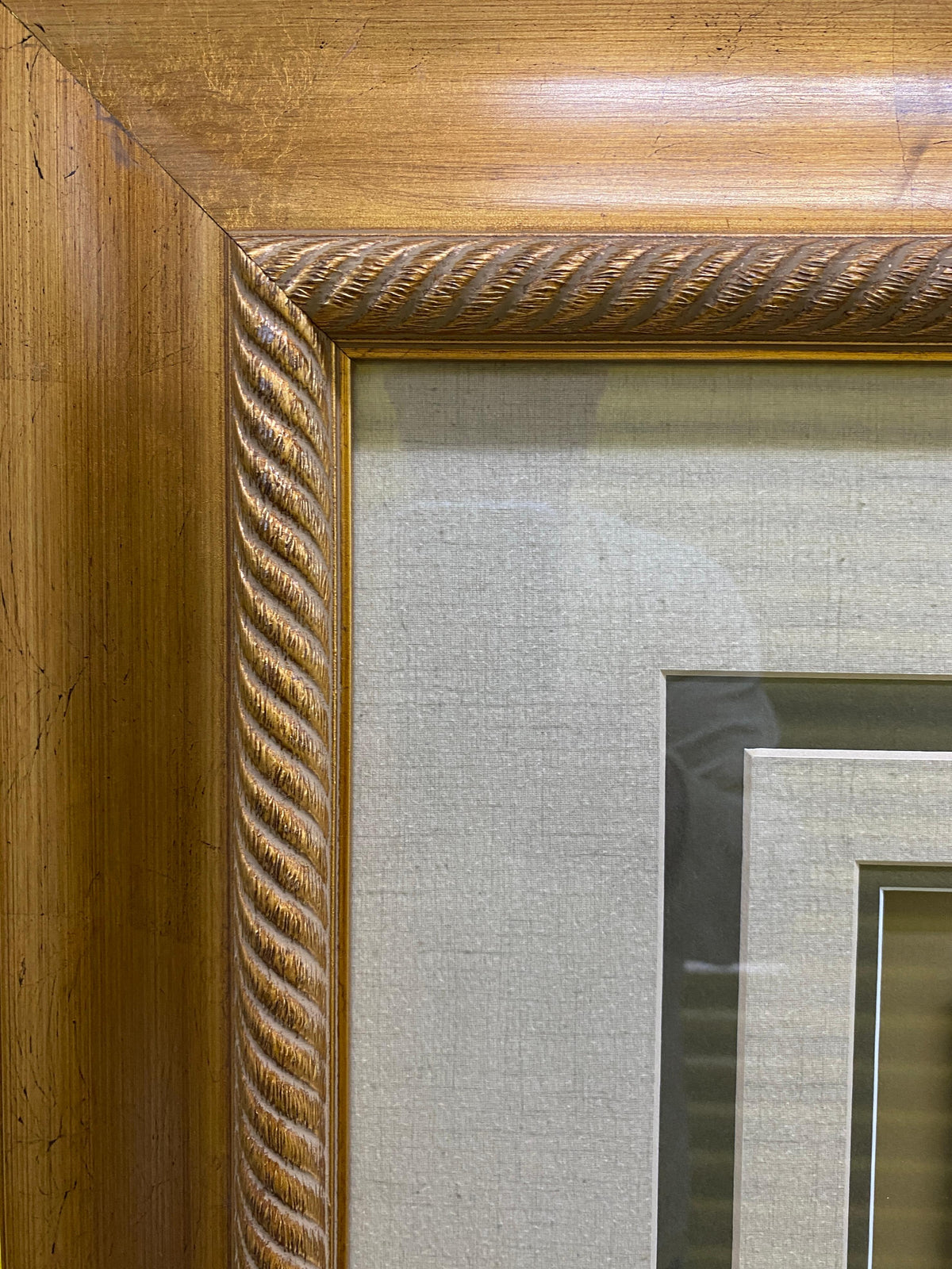 Large Botanical Art Print in Custom Giltwood Frame — detail 2