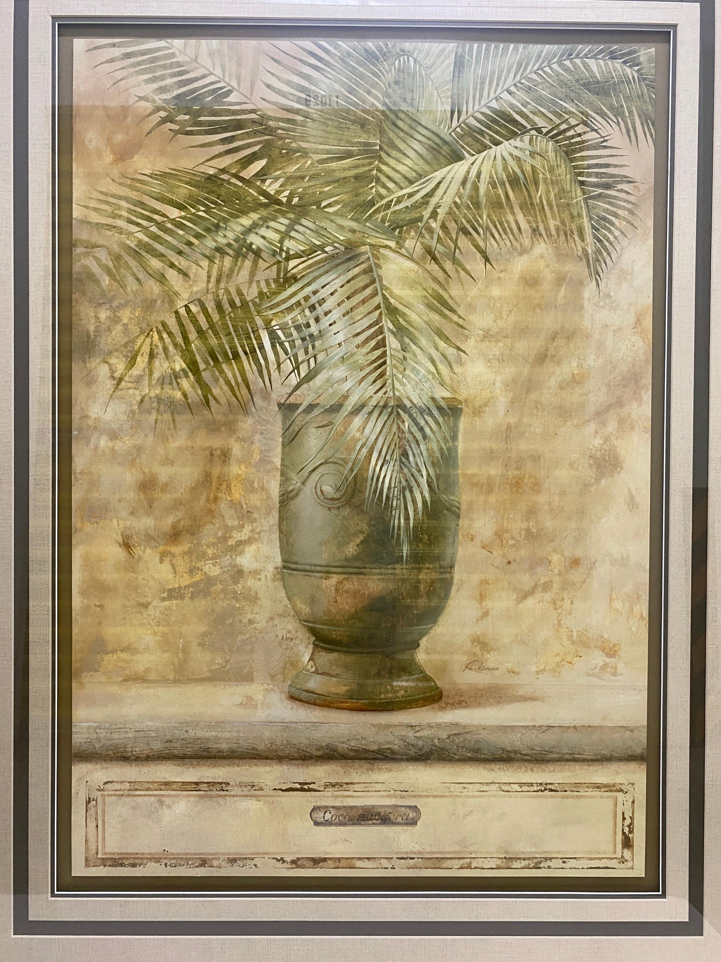 Large Botanical Art Print in Custom Giltwood Frame — detail 5