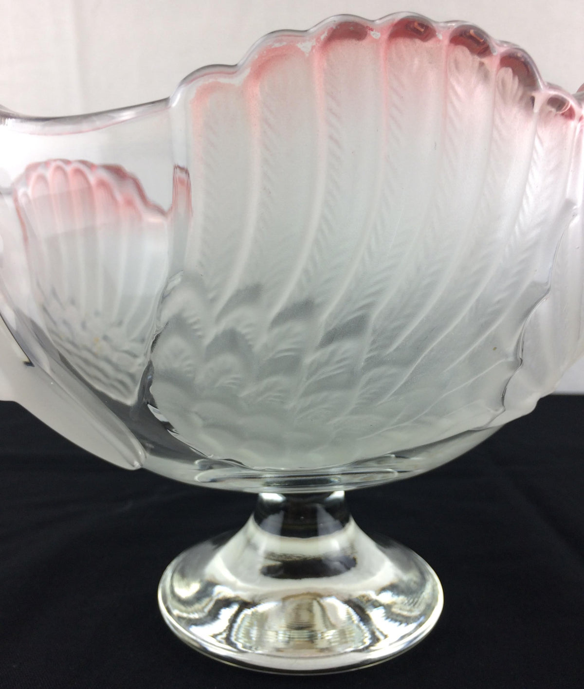 French Crystal Fruit Bowl or Serving Dish — detail 2