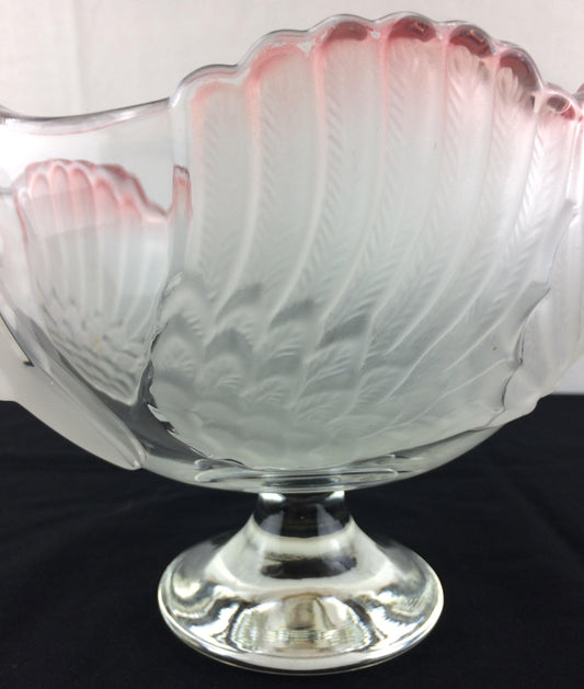 French Crystal Fruit Bowl or Serving Dish — detail 2