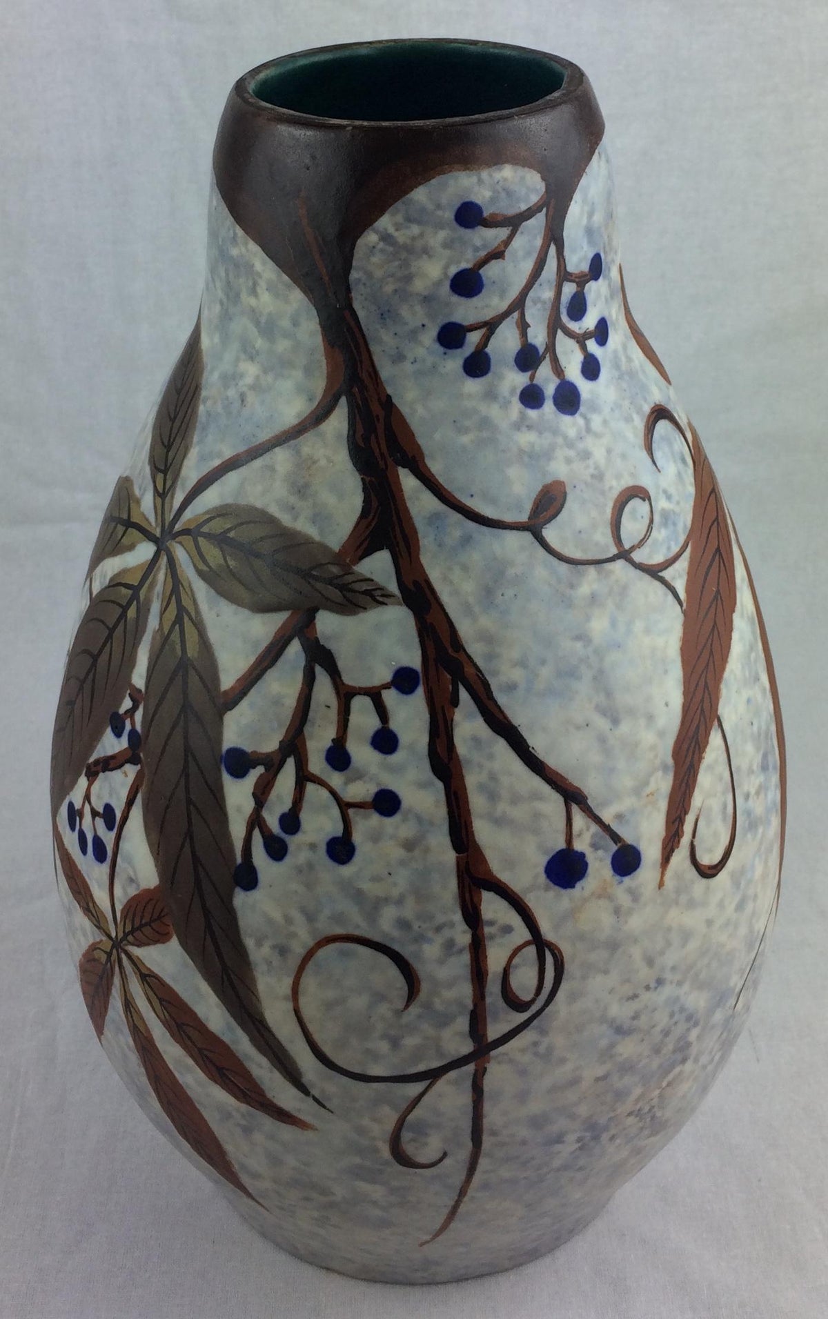 French Art Deco Ceramic Vase by Louis Auguste Dage — detail 4