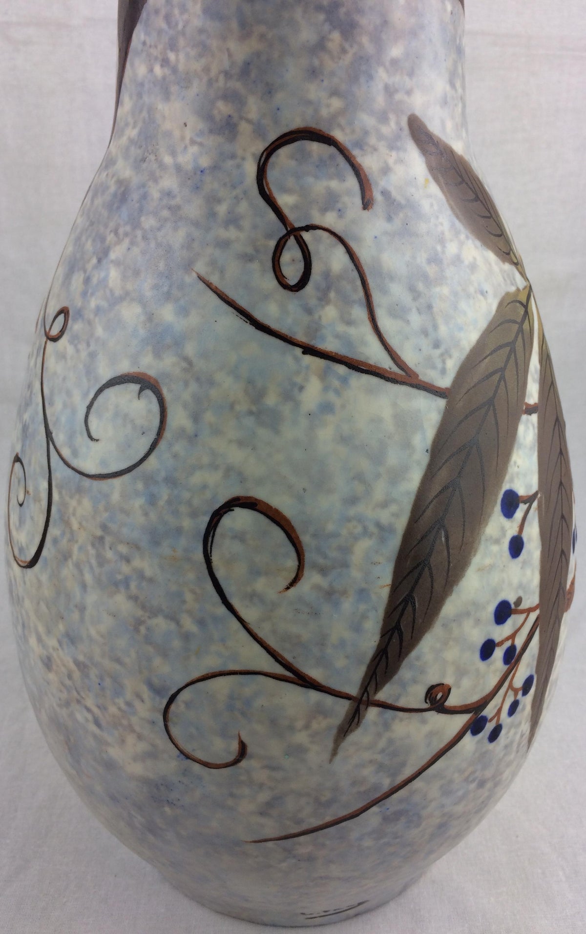 French Art Deco Ceramic Vase by Louis Auguste Dage — detail 5