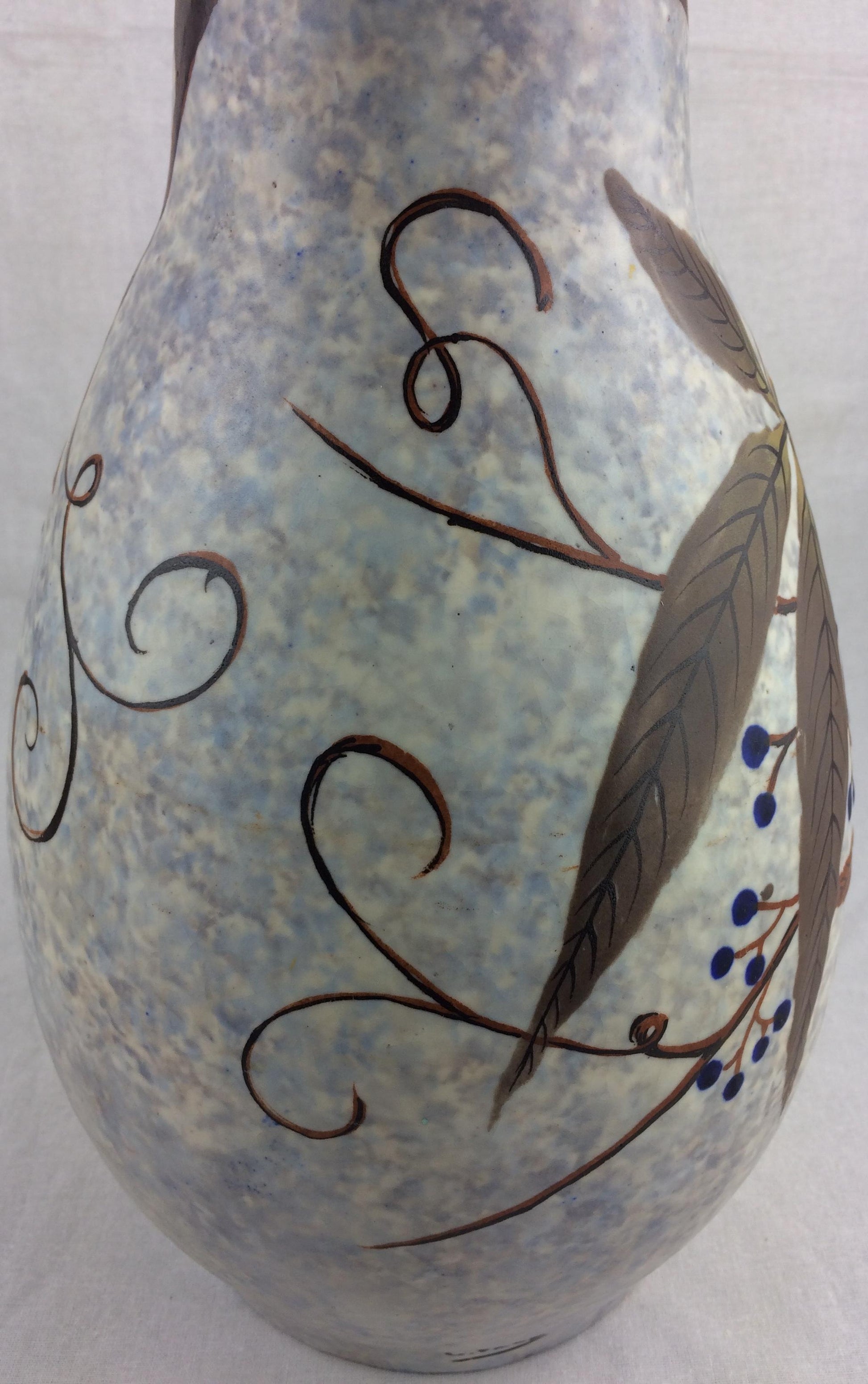 French Art Deco Ceramic Vase by Louis Auguste Dage — detail 5