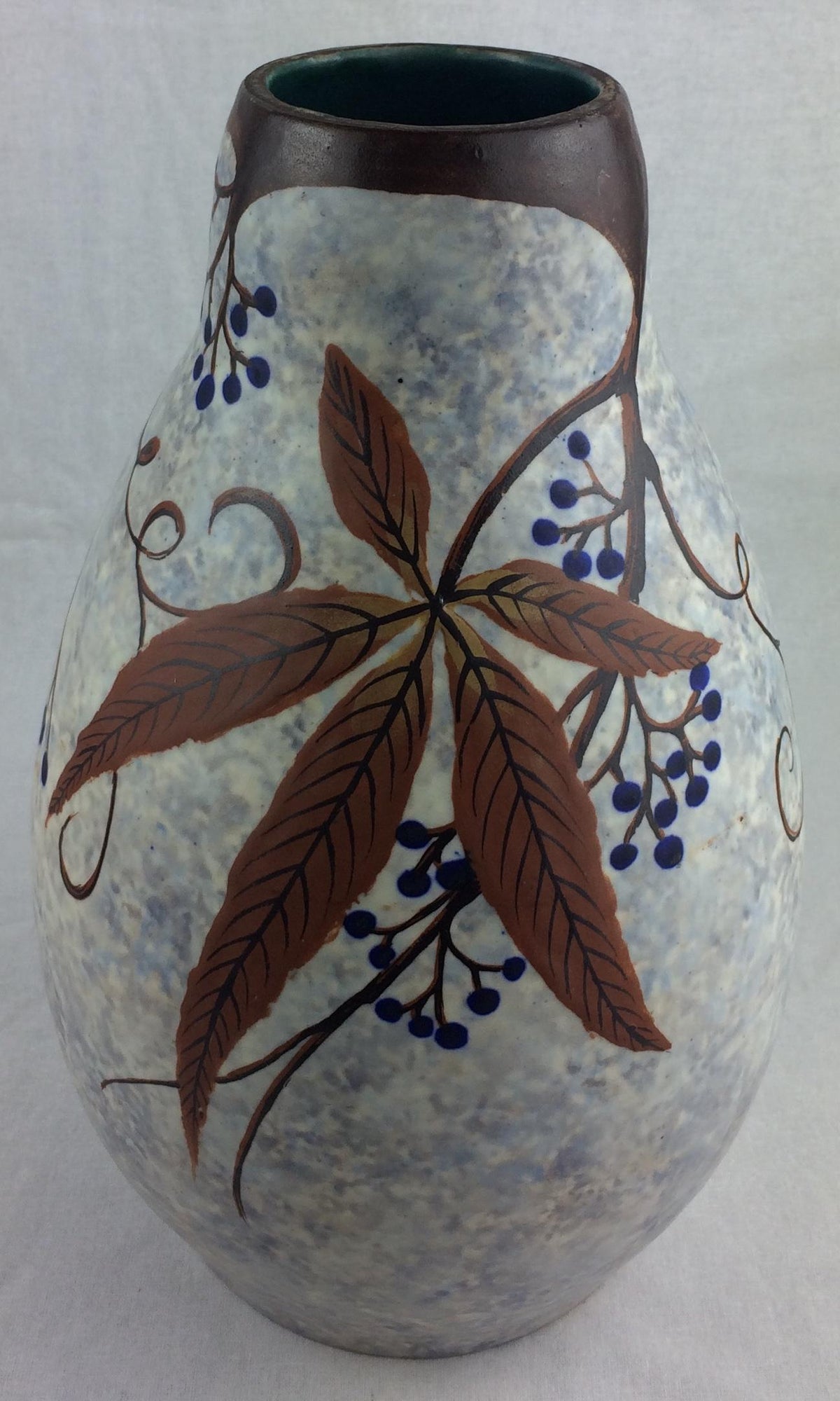 French Art Deco Ceramic Vase by Louis Auguste Dage — detail 8