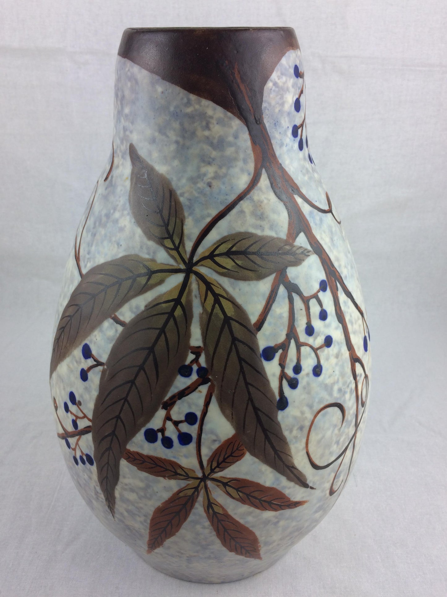 French Art Deco Ceramic Vase by Louis Auguste Dage — detail 9
