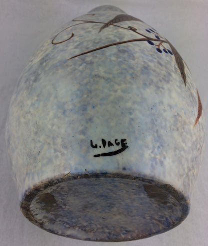 French Art Deco Ceramic Vase by Louis Auguste Dage — detail 3