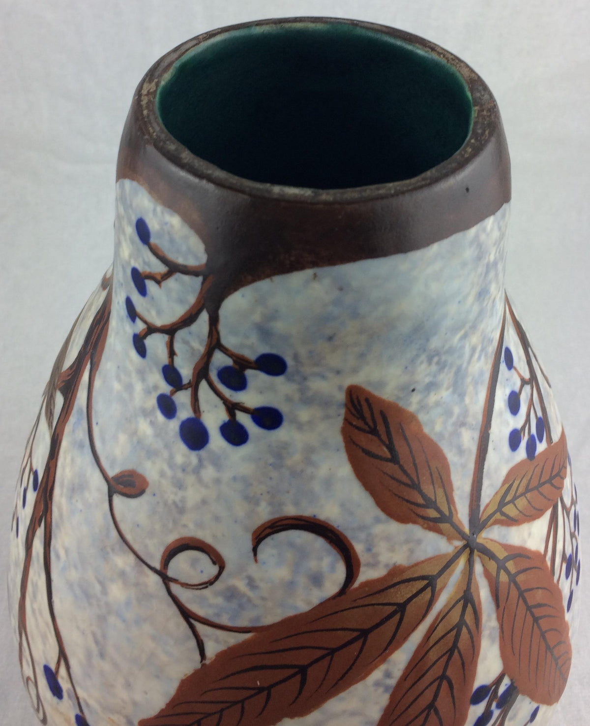 French Art Deco Ceramic Vase by Louis Auguste Dage — detail 10