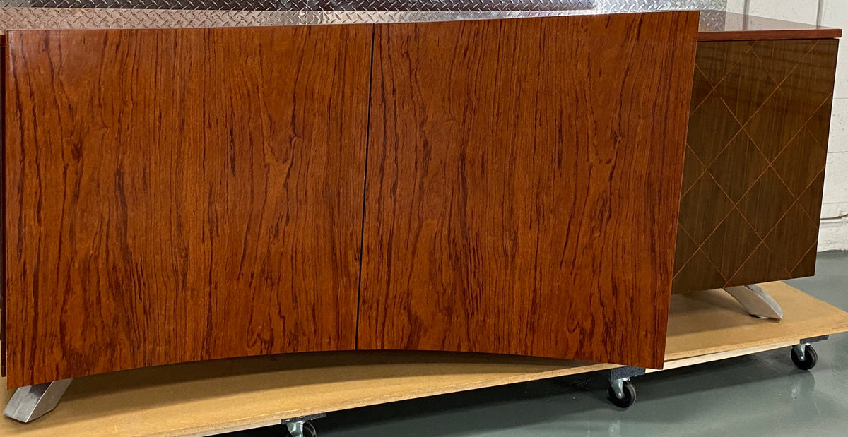 Mid Century Modern Rosewood Sideboard Buffet, Large Credenza by Dakota Jackson — detail 5