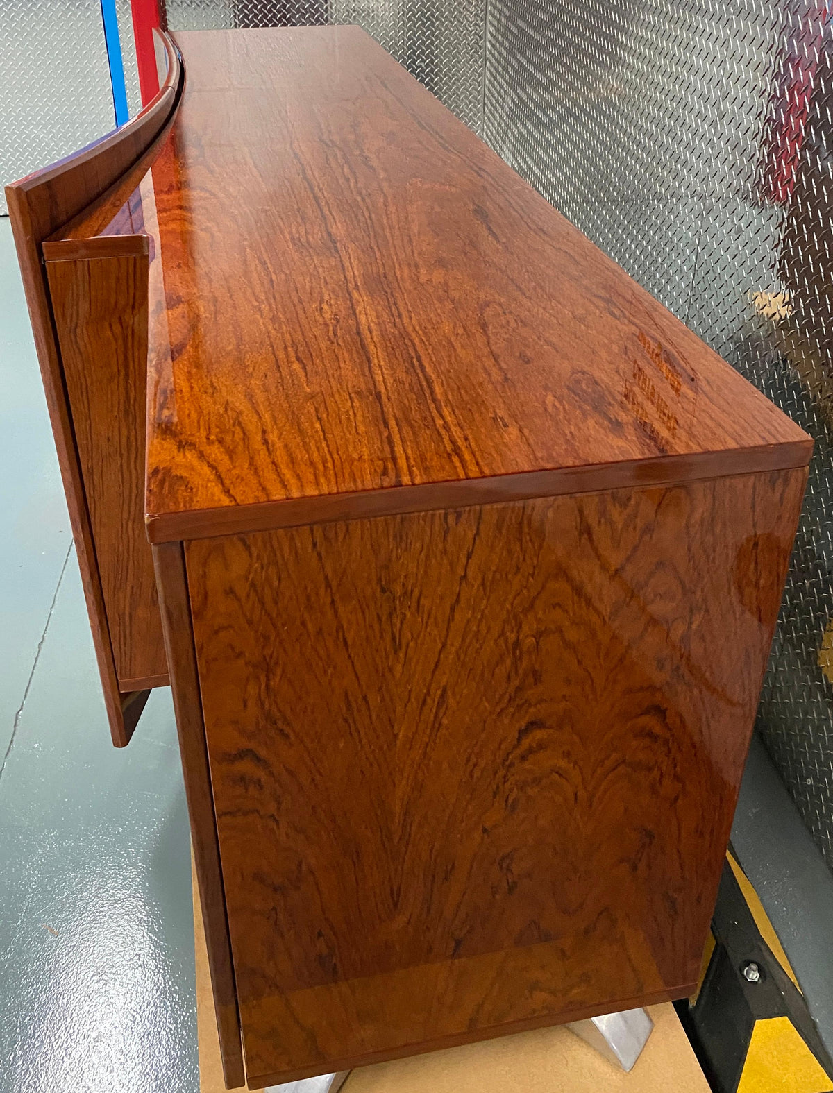 Mid Century Modern Rosewood Sideboard Buffet, Large Credenza by Dakota Jackson — detail 3