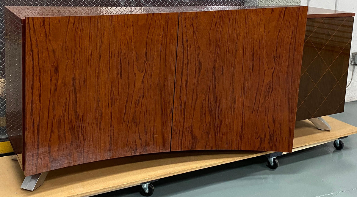 Mid Century Modern Rosewood Sideboard Buffet, Large Credenza by Dakota Jackson — detail 8
