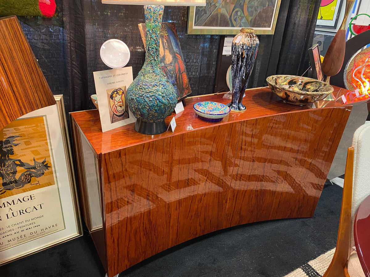 Mid Century Modern Rosewood Sideboard Buffet, Large Credenza by Dakota Jackson — detail 2