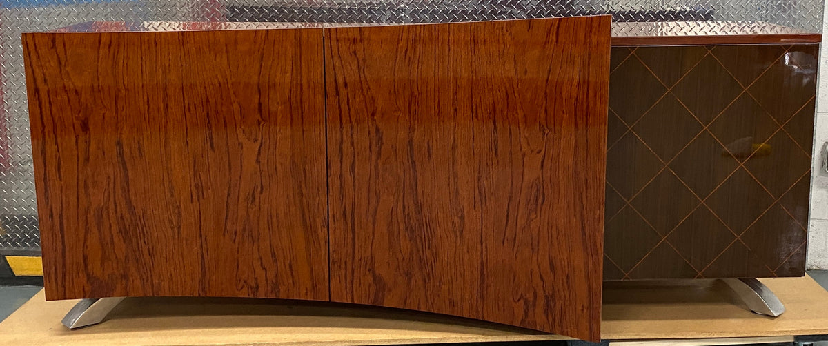 Mid Century Modern Rosewood Sideboard Buffet, Large Credenza by Dakota Jackson — detail 6
