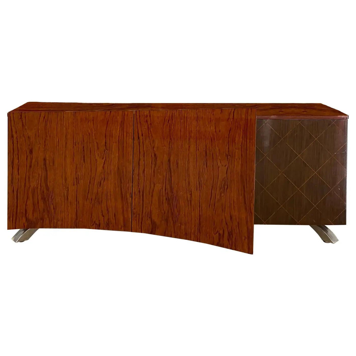 Mid Century Modern Rosewood Sideboard Buffet, Large Credenza by Dakota Jackson — detail 4