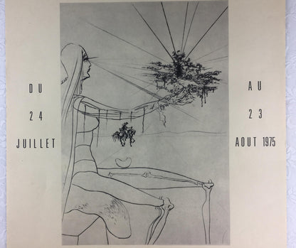 Salvador Dali Midcentury Art Exhibition Poster, 1975 — detail 5