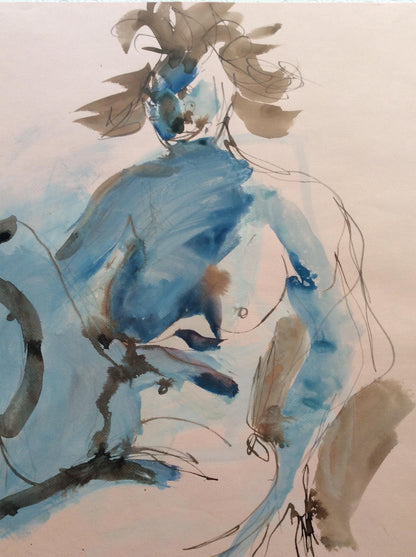 Original Contemporary Figurative Painting by Bernard Damiano — detail 4