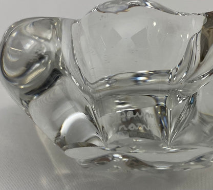Daum Salt and Pepper Crystal Serving Dishes, Marked — detail 6