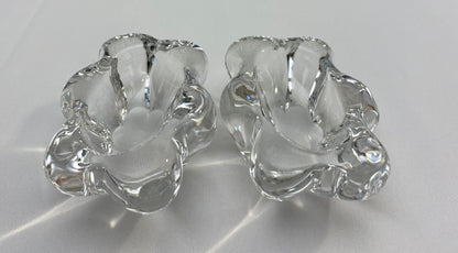 Daum Salt and Pepper Crystal Serving Dishes, Marked — detail 7