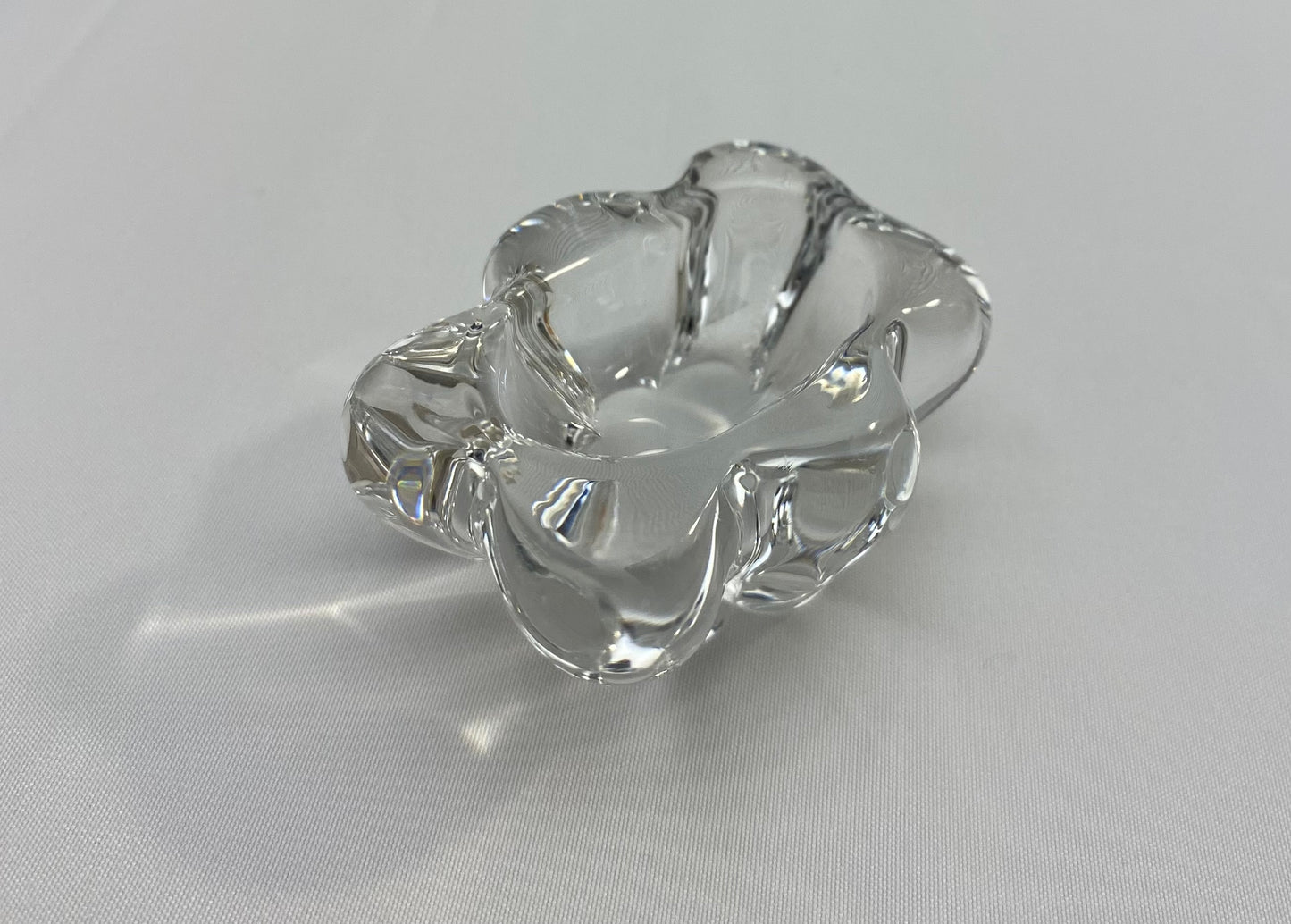Daum Salt and Pepper Crystal Serving Dishes, Marked — detail 4