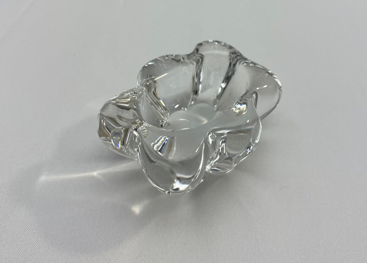 Daum Salt and Pepper Crystal Serving Dishes, Marked — detail 4
