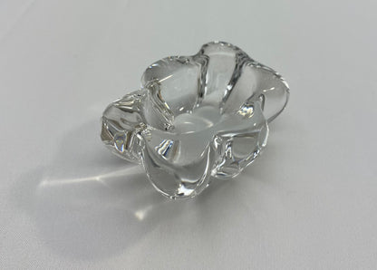 Daum Salt and Pepper Crystal Serving Dishes, Marked — detail 4