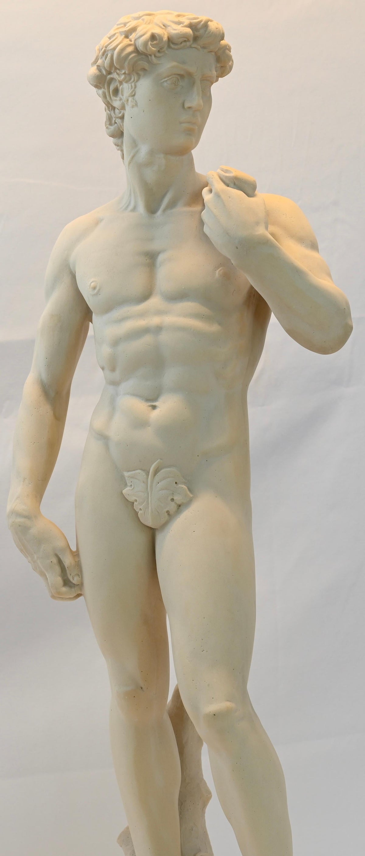 Roman Classical Nude Male Marble Sculpture by Lorenzo dal Torrione, Italy — detail 2