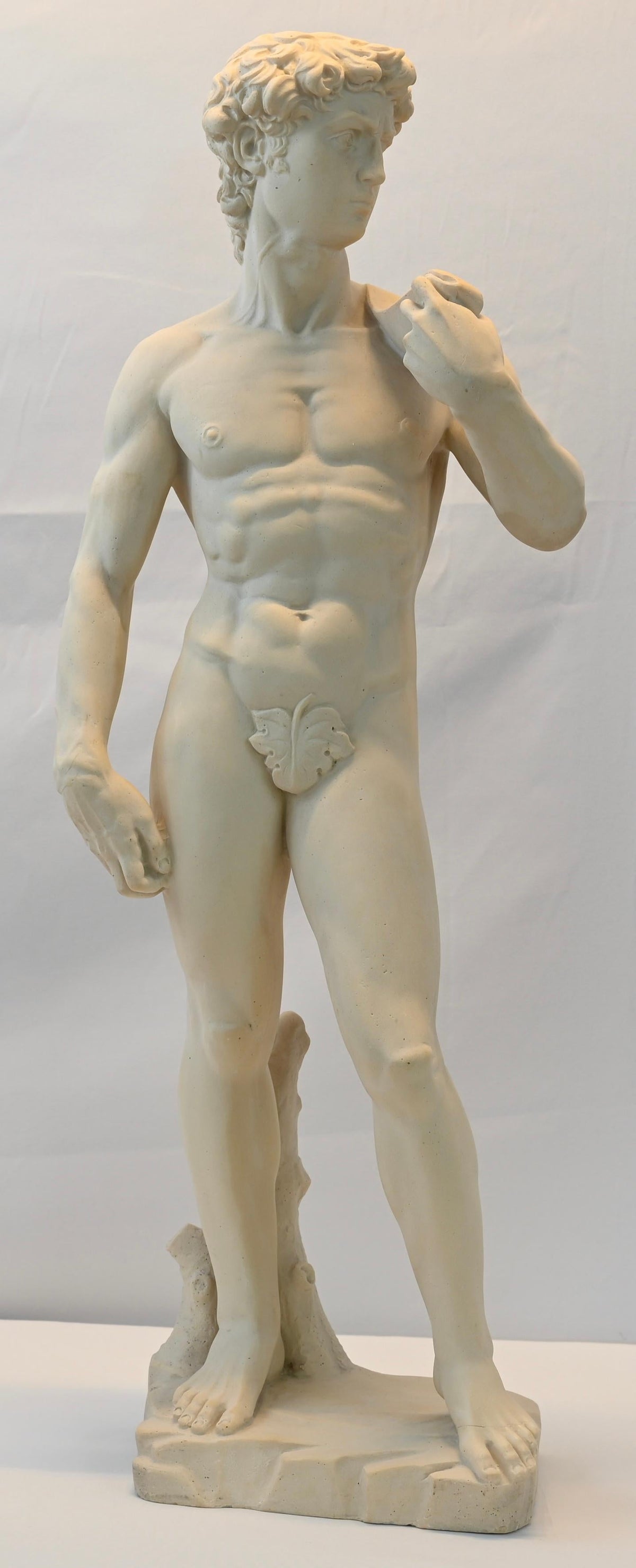 Roman Classical Nude Male Marble Sculpture by Lorenzo dal Torrione, Italy — detail 5