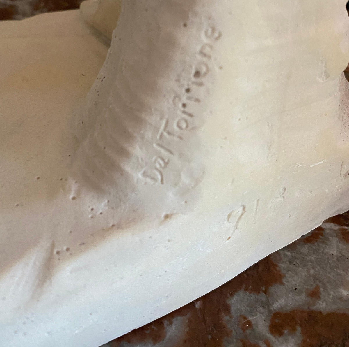 Roman Classical Nude Male Marble Sculpture by Lorenzo dal Torrione, Italy — detail 7